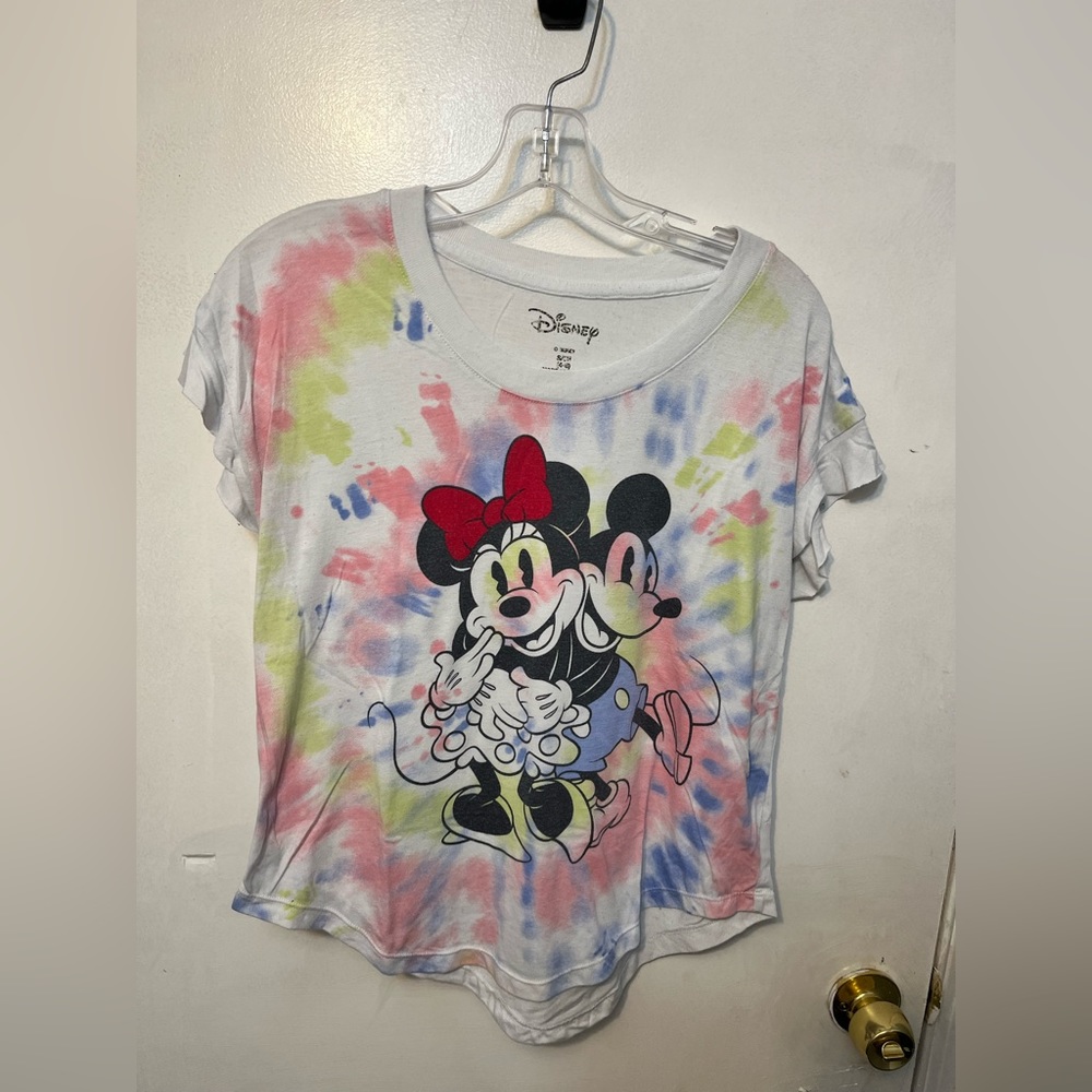 3/$10 Mickey and Minnie Mouse tie dye T shirt